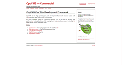 Desktop Screenshot of commercial.cppcms.com
