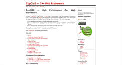 Desktop Screenshot of cppcms.com