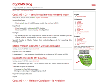 Tablet Screenshot of blog.cppcms.com